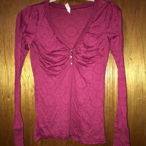 Women’s BKE long sleeve burnout shirt